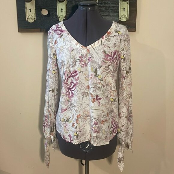 Maeve Anthropologie Floral Blouse Size Small - Picture 3 of 16